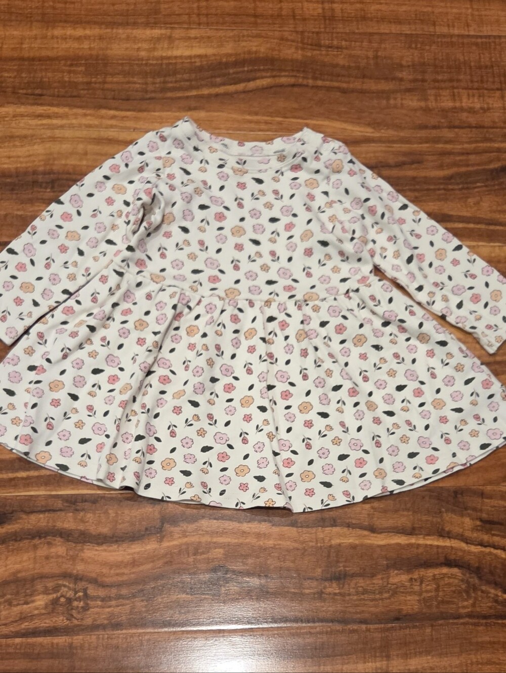 Zutano EUC 24 Months Cream/Pink Floral Print Dress